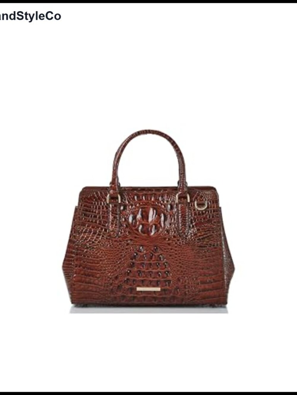 Small Leather Satchel with Zip Top and Adjustable Strap